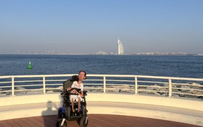 Náš klient Marek díky charitativnímu běhu You Dream We Run projel na vozíku Dubaj