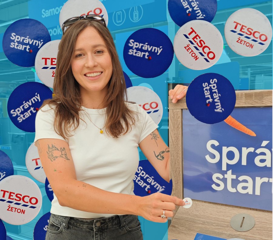 žetony Tesco správný start